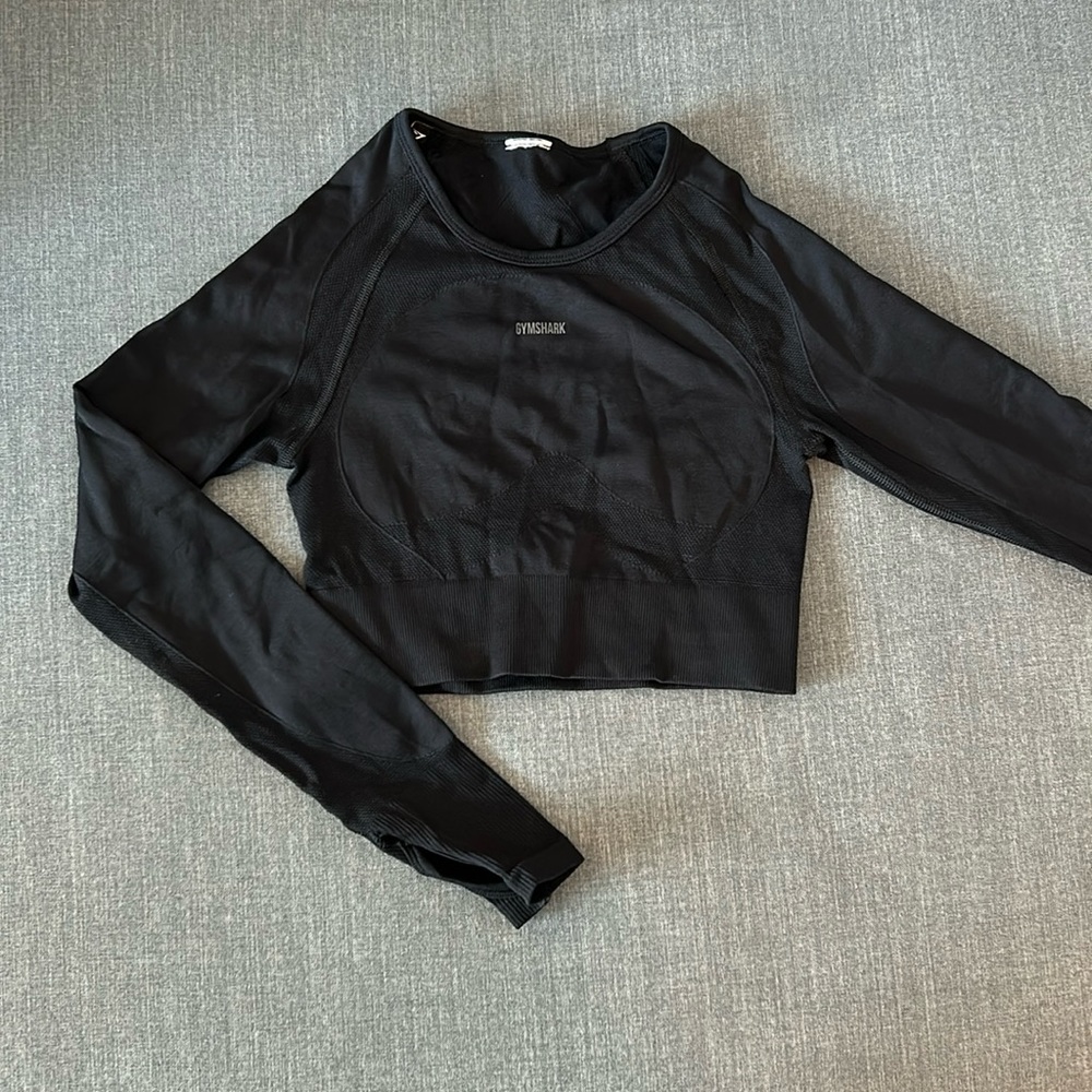 Gymshark Long Sleeve Cropped Top Size Small